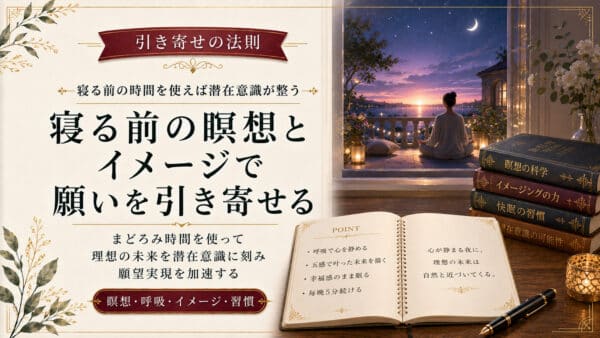 引き寄せの法則で寝る前に瞑想とイメージを活用する実践手順