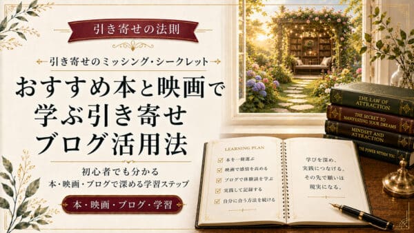 引き寄せの法則のおすすめ本と映画！ブログを活用する学習法