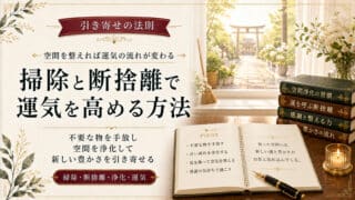 引き寄せの法則で掃除と断捨離をして運気を高める空間浄化術