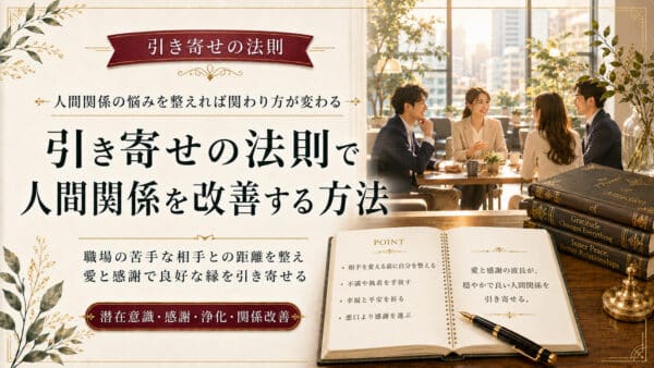 引き寄せの法則で人間関係の悩みを解決する潜在意識の活用法
