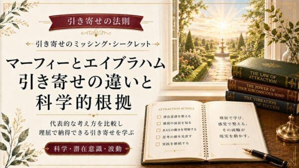 マーフィーやエイブラハムの引き寄せの法則の違いと科学的根拠