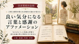 引き寄せの法則で良い気分になる言葉と感謝のアファメーション