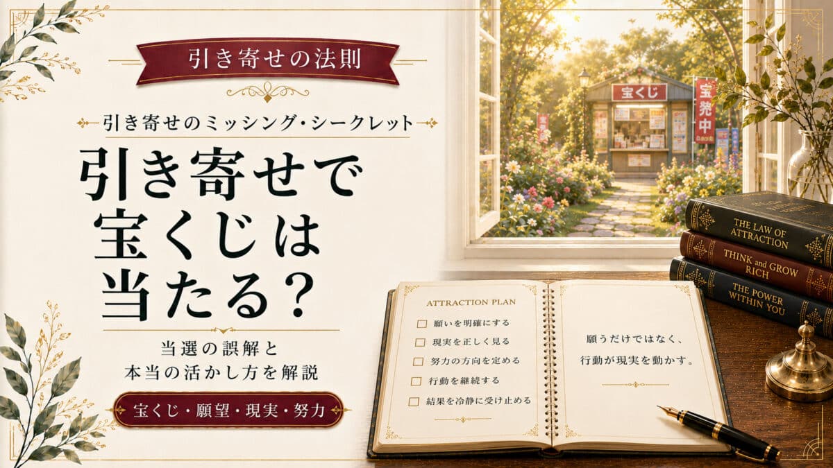 引き寄せと宝くじ