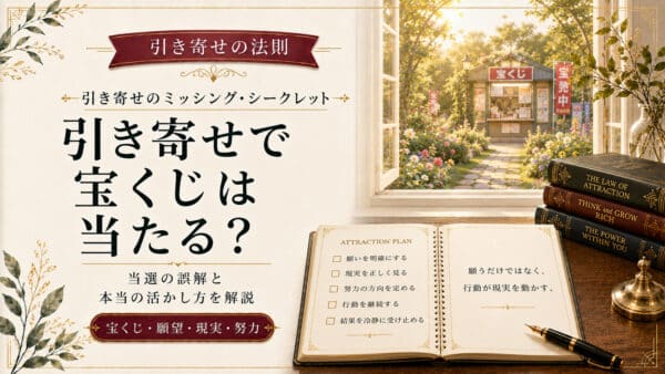 引き寄せの法則なら宝くじにも当選できる？原理と根拠を専門家が解説