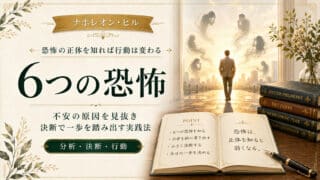 ナポレオン・ヒル「6つの恐怖」とは？不安で行動できない時の解...