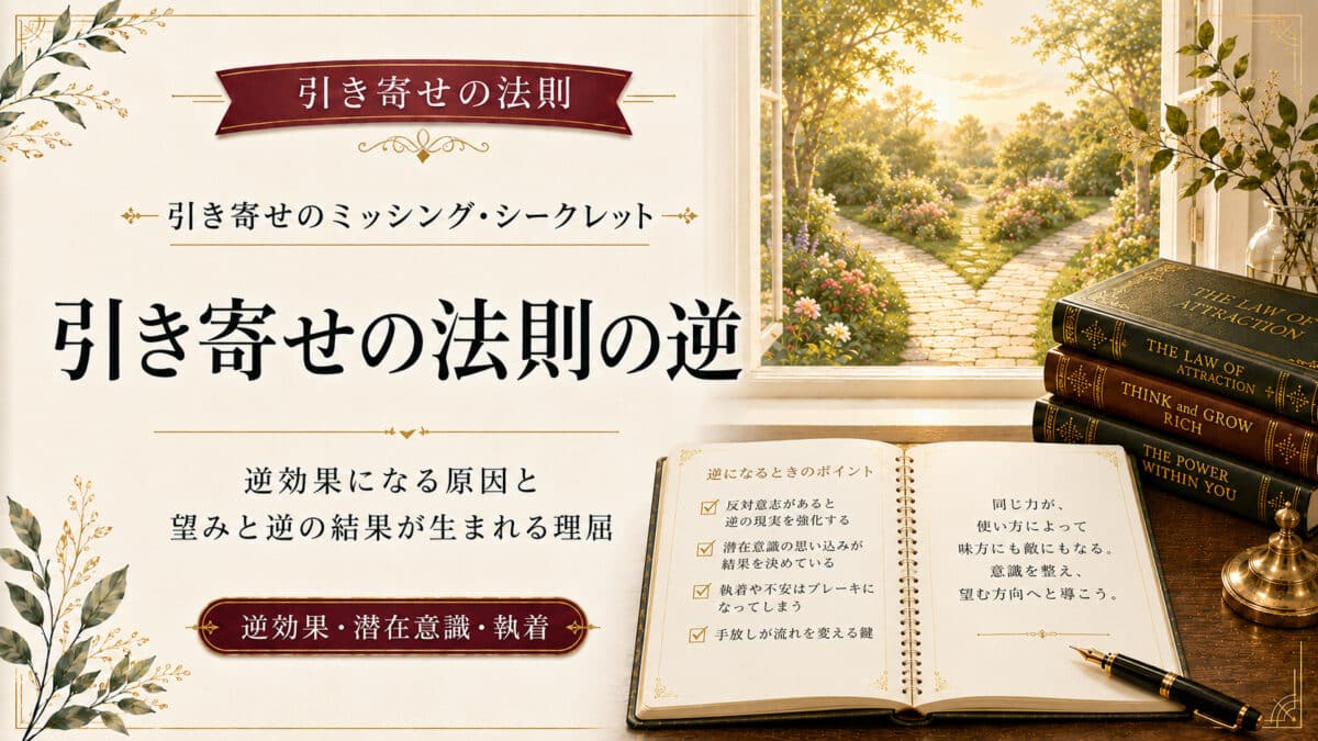 引き寄せの法則の逆
