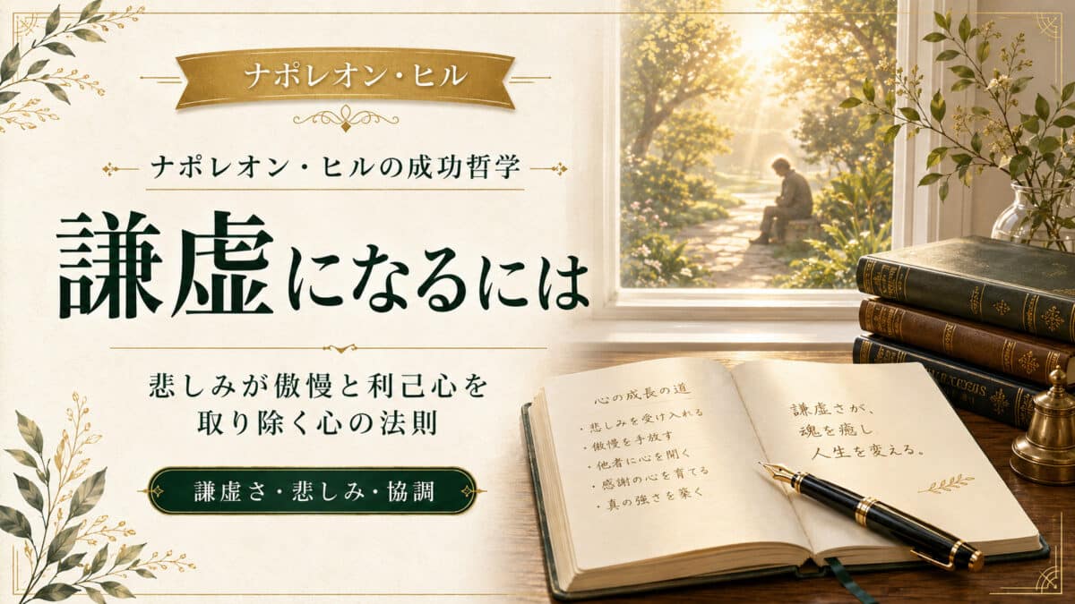 傲慢を克服する謙虚さの法則