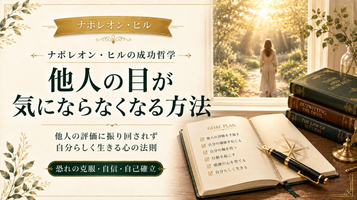 他人の目が気になる恐怖を克服