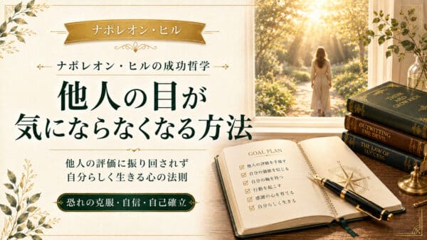 他人の目が気になることを克服！批判の恐怖から個性を守る法則