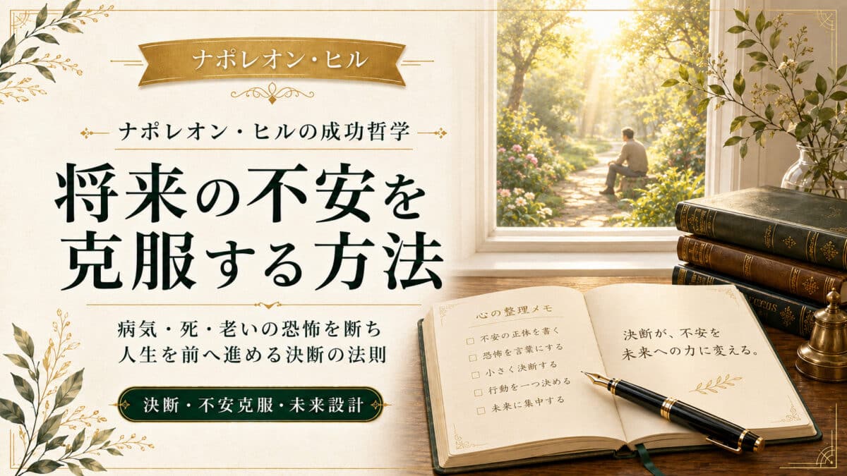 将来への不安を克服する決断