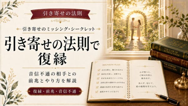 引き寄せの法則を活用して音信不通から復縁を成功させる3つの手順