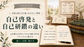 自己啓発と自己研鑽の違いとは？目的に合わせて学びを続ける手順