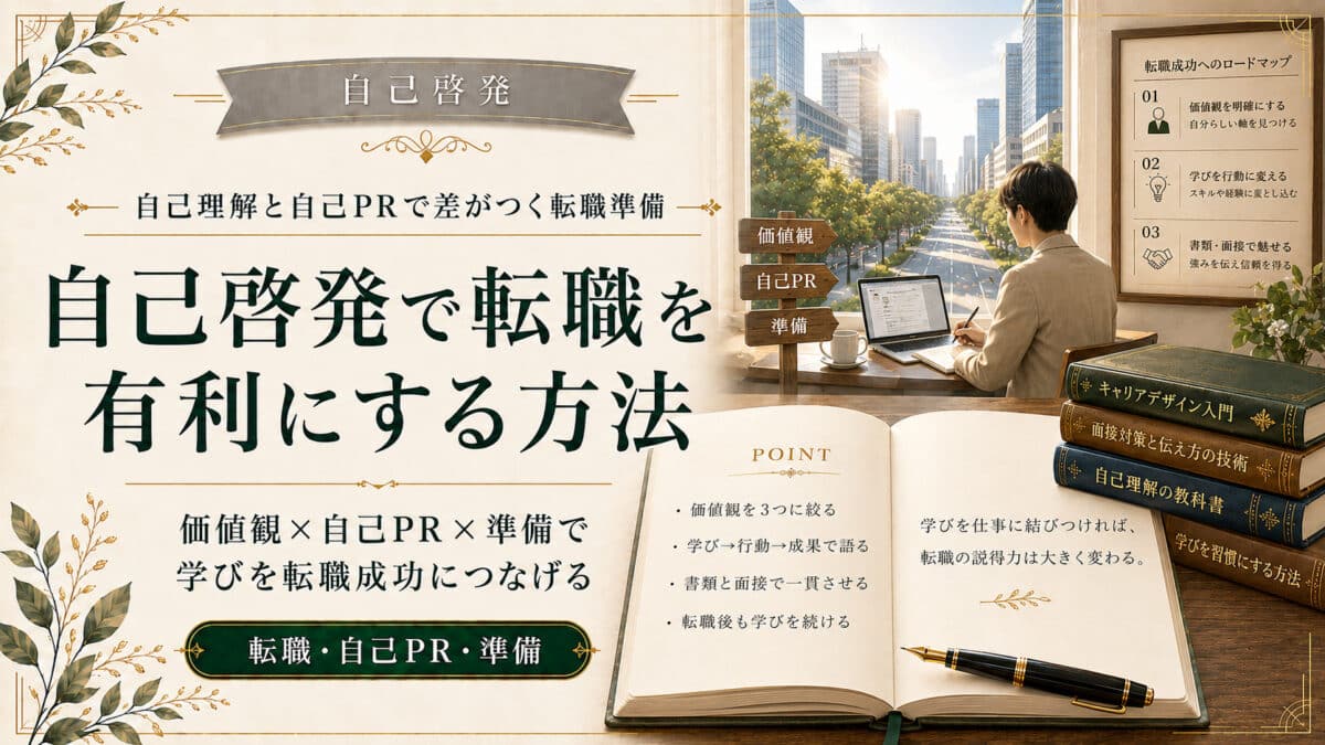 自己啓発で転職を有利にする