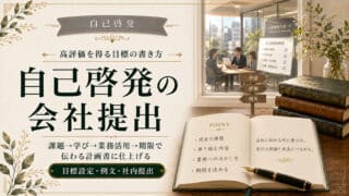 自己啓発の会社提出で高評価を得る目標の書き方と職種別例文3選