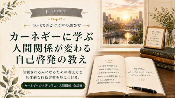 自己啓発のカーネギーから学ぶ人間関係と仕事がラクになる実践法