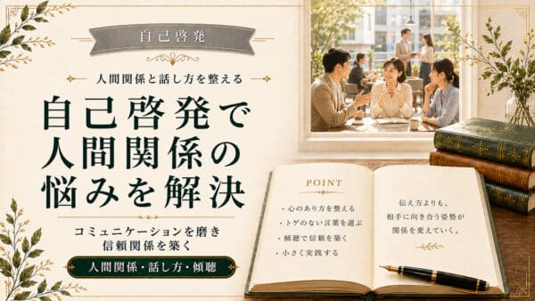 自己啓発で人間関係の悩みを解決！コミュニケーションと話し方