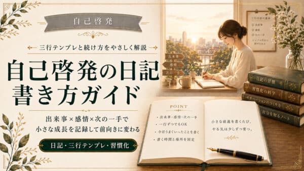 自己啓発の日記でやる気を育てる！ポジティブに変わる書き方と続け方