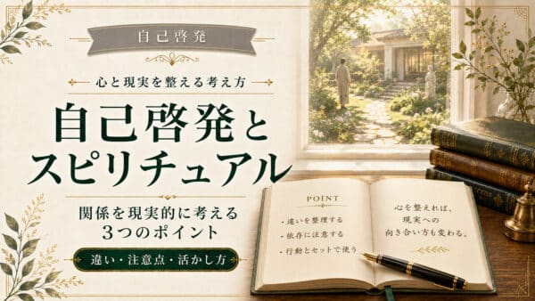 自己啓発とスピリチュアルの関係を現実的に考える3つのポイント