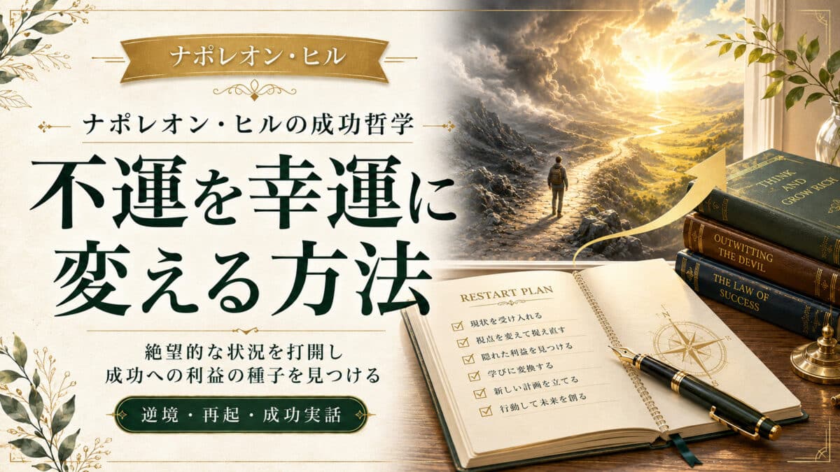 不運を幸運に変える方法