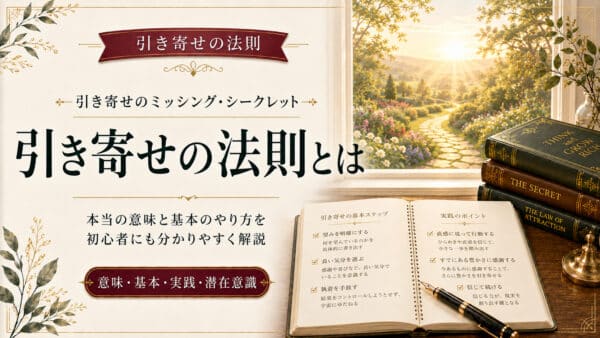 引き寄せの法則とは？本当の意味や基本のやり方を簡単に解説