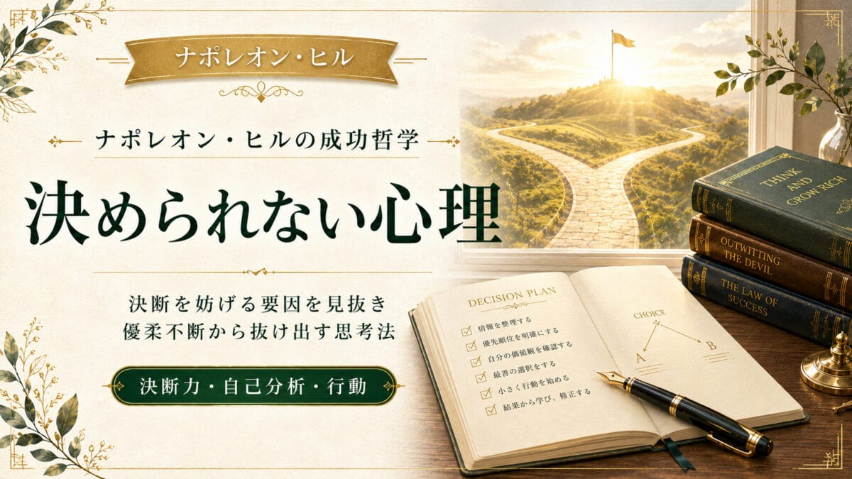 なぜ決められないのか