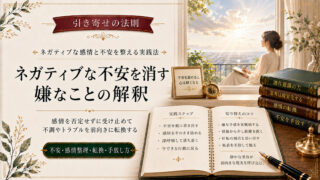 引き寄せの法則でネガティブな不安を消す！嫌なことが起きた時の解釈