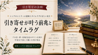 引き寄せの法則が叶う前兆とは？シンクロニシティとタイムラグ