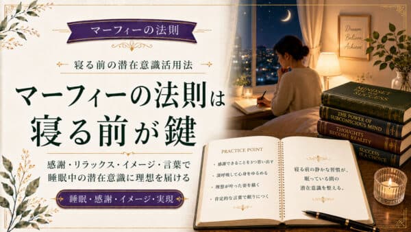マーフィーの法則は寝る前が鍵！睡眠で眠りながら成功する実践法