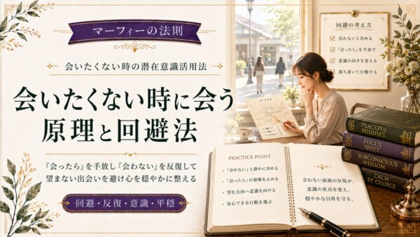 マーフィーの法則で会いたくない時に会う原理と回避するための考え方