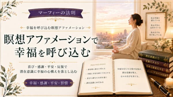 潜在意識に落とし込み幸福を呼び込む瞑想アファメーション
