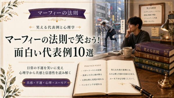 マーフィーの法則で笑おう！面白い代表例10選と心理学から解く信憑性