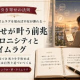 引き寄せの法則の前兆とタイムラグ
