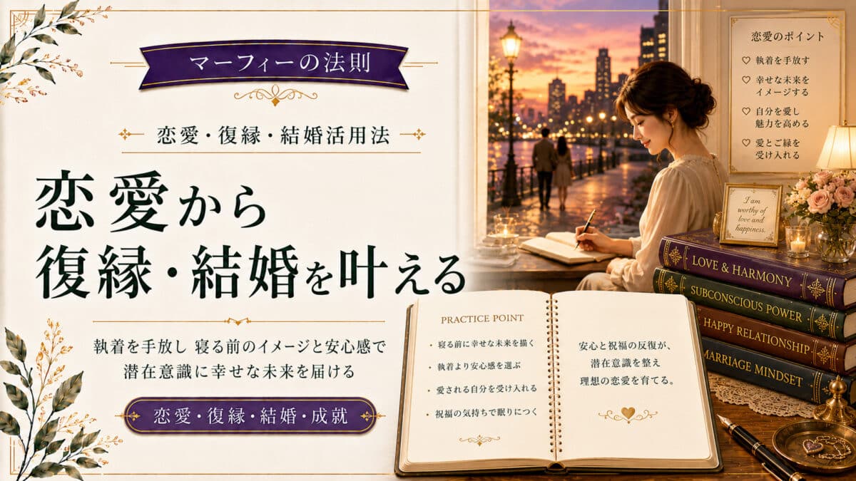 マーフィーの法則で恋愛を叶える