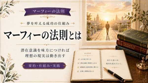 マーフィーの法則とは？夢を叶える成功の仕組みをわかりやすく要約