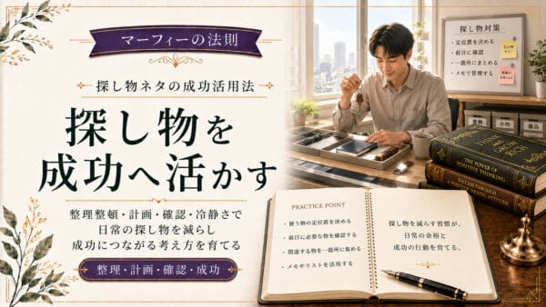 マーフィーの法則で探し物を見つける方法と探すのをやめる理由