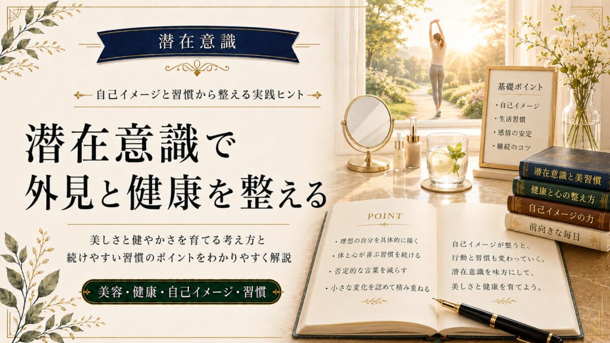 潜在意識で外見と健康を整える