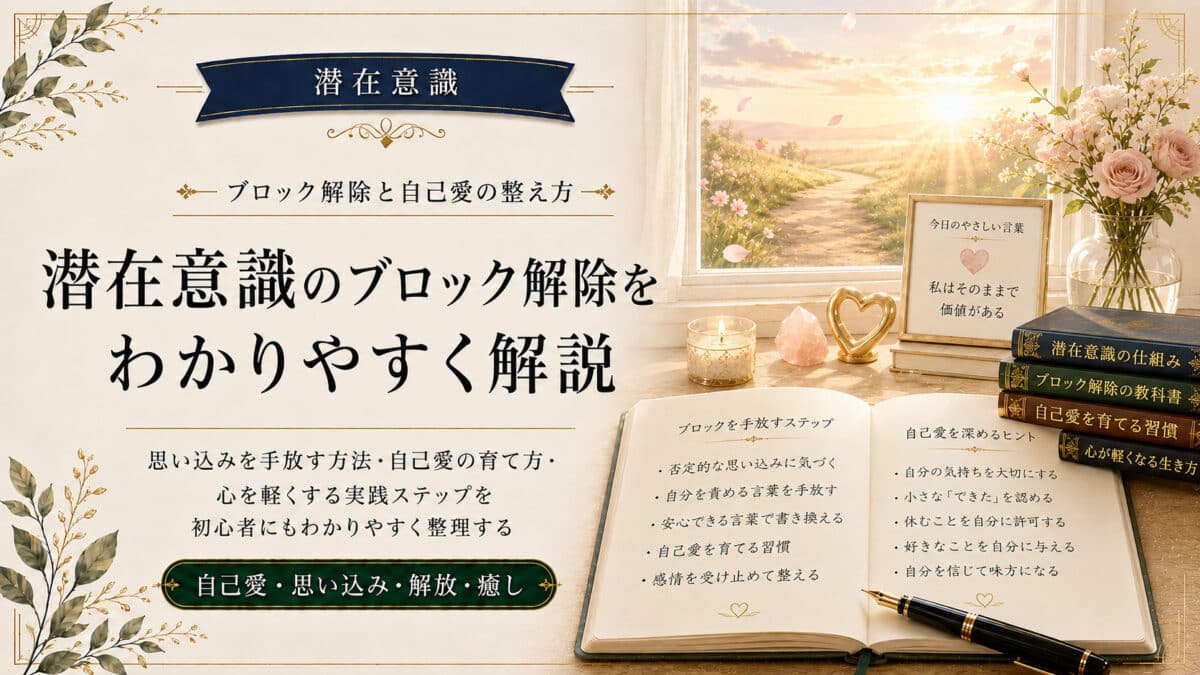 潜在意識のブロック解除