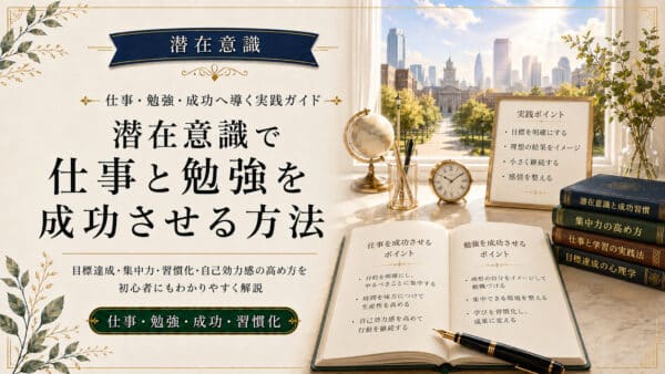 潜在意識で仕事と勉強を成功に導き理想の転職や合格を叶える方法