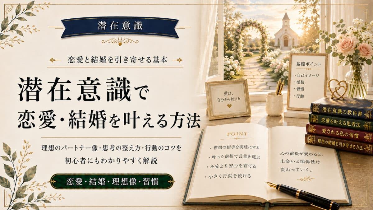 潜在意識で恋愛や結婚成就