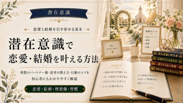 潜在意識で恋愛と結婚を叶えて理想の彼氏を引き寄せる実践法