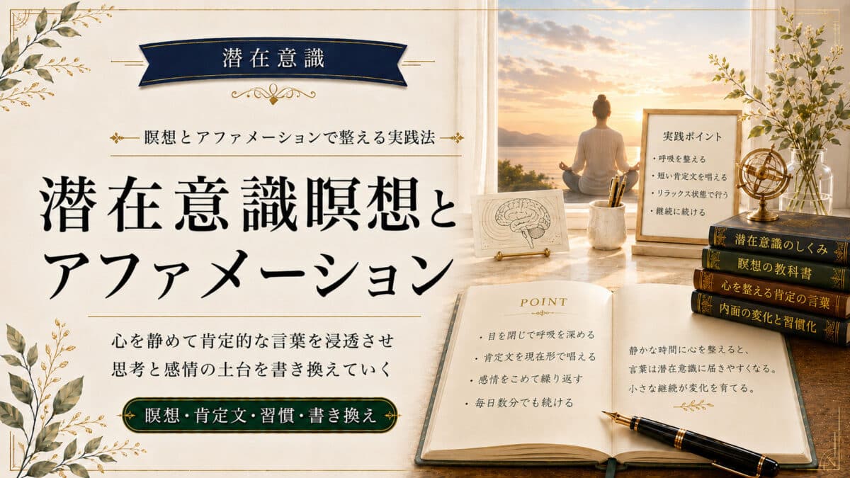 潜在意識と瞑想アファメーション