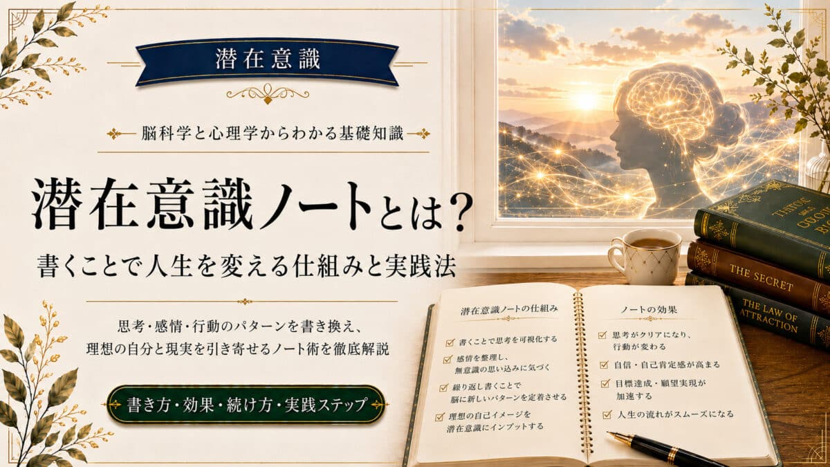 潜在意識ノートの書き換え法