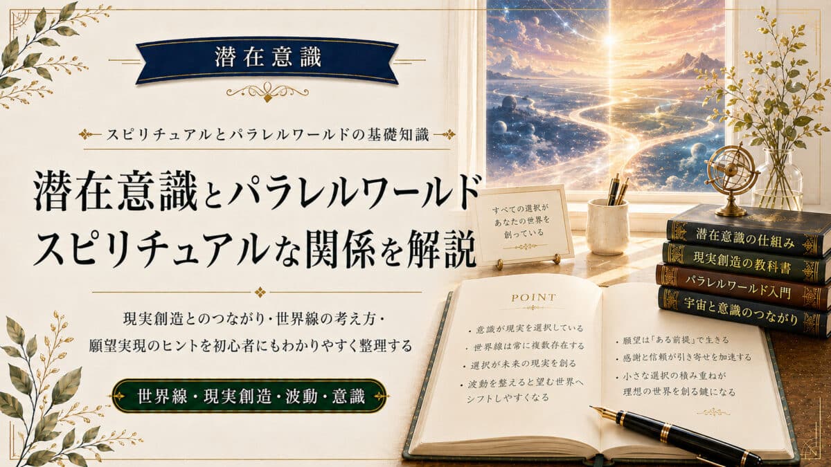 潜在意識とスピリチュアルなパラレルワールド