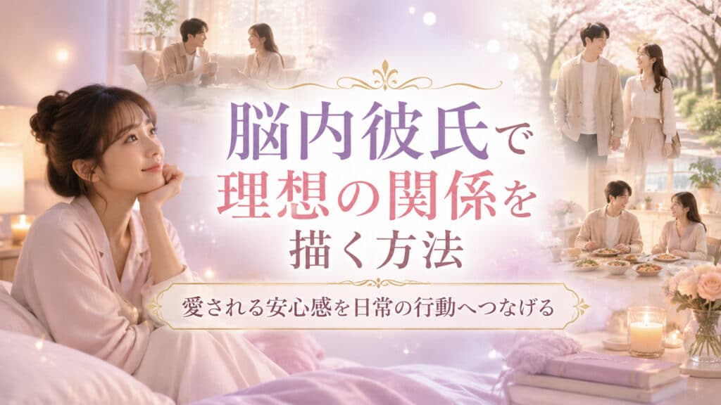 脳内彼氏を使って安心して尊重し合える理想の恋愛関係を思い描く女性