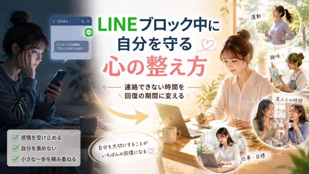 LINEブロックで連絡できない時間を自分の心と生活の回復期間に変える方法