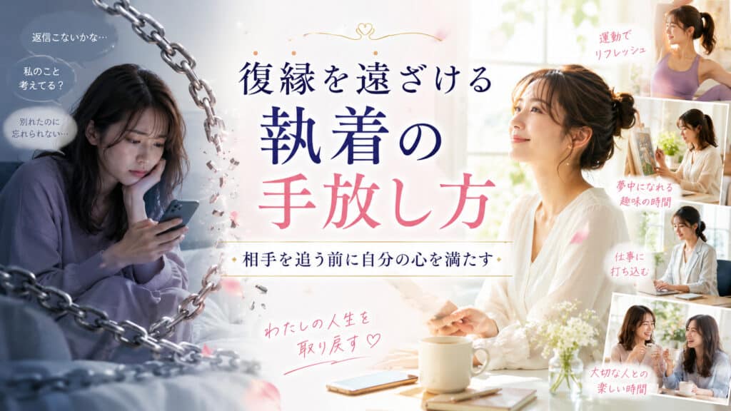 復縁への執着を手放し、運動や趣味、仕事を通して自分の生活を取り戻す女性