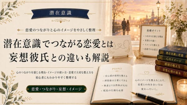 潜在意識で特定の相手と繋がっている恋愛サインと脳内彼氏の活用法