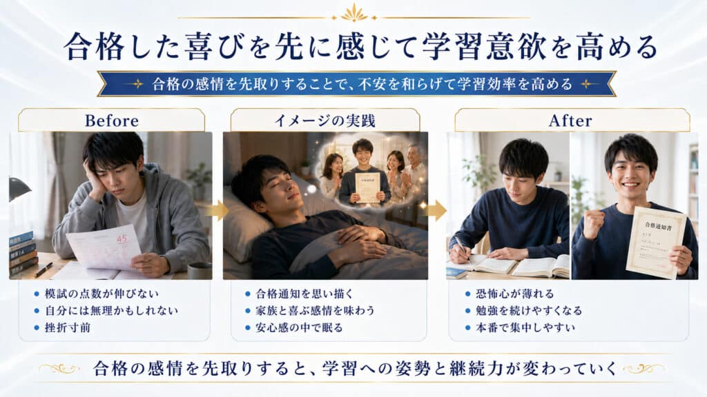 資格試験に合格した喜びを先取りして学習意欲を高める方法