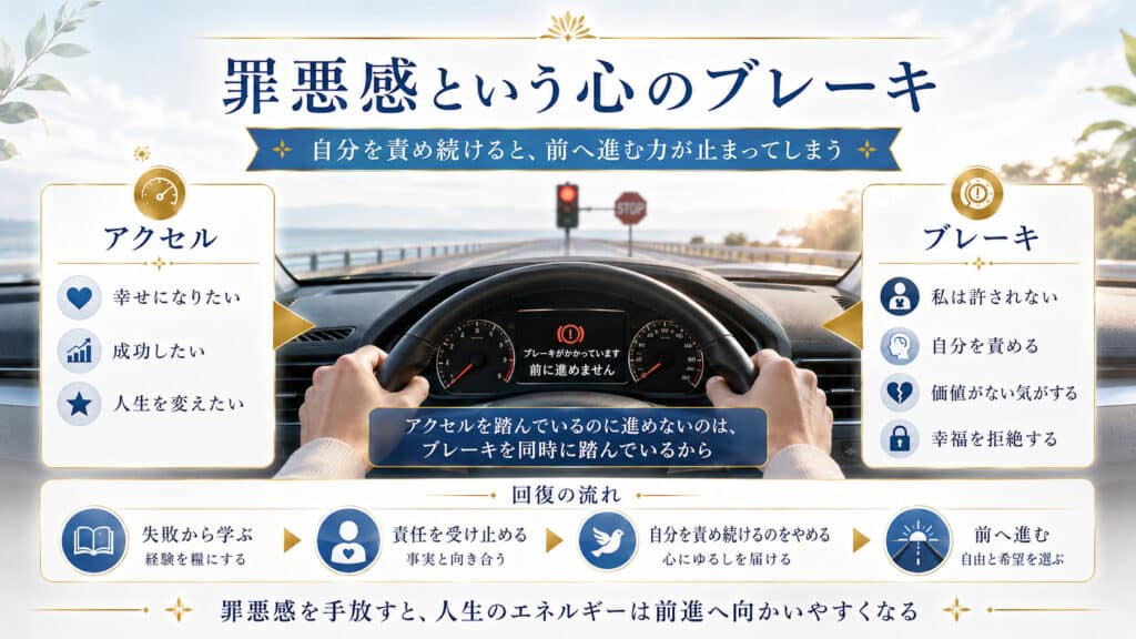 罪悪感と自己処罰が人生の前進を止める心のブレーキになる仕組みと回復の流れ